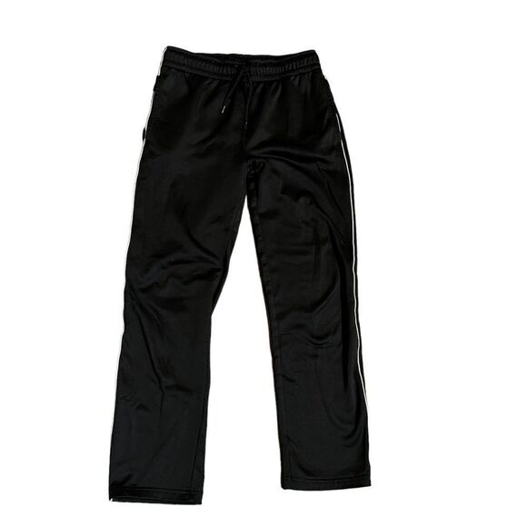 TCP youth boys size 10/12 black athletic pants with white stripe. - Picture 1 of 6